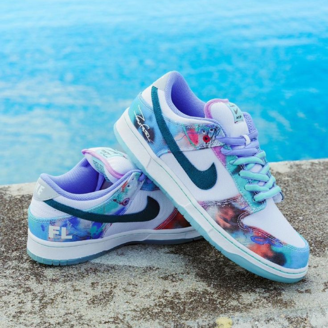 Nike SB Dunk Low Futura Laboratories "Bleached Aqua" Men's - HF6061-400